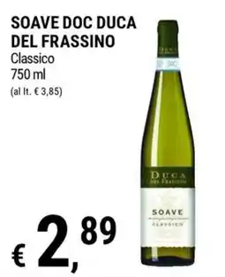 Tre Valli Supermercato Soave Doc Duca del Frassino Classico offerta