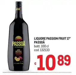 Metro Liquore passion fruit passoa offerta