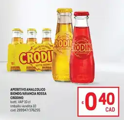 Metro Aperitivo analcolico Crodino offerta