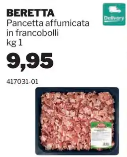 GrosMarket Pancetta affumicata in francobolli offerta