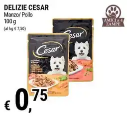 Tre Valli Supermercato Delizie Cesar Manzo/Pollo offerta