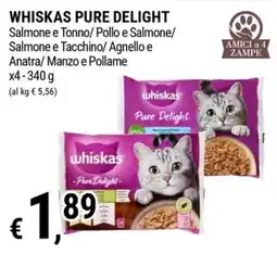 Tre Valli Supermercato Whiskas Pure Delight offerta
