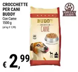 Tre Valli Supermercato Crocchette per cani Buddy con carne offerta