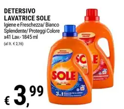 Tre Valli Supermercato Detersivo lavatrice Sole offerta