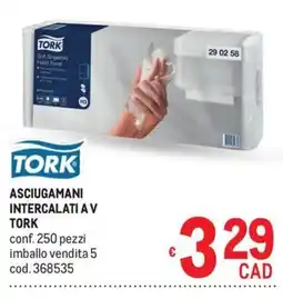 Metro Asciugamani intercalati a V Tork offerta