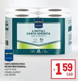 Metro Carta igienica maxi metro professional offerta