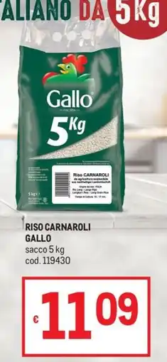 Metro Riso Carnaroli Gallo offerta