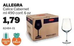 GrosMarket Calice Cabernet Allegra offerta