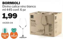 GrosMarket Bormioli calice vino bianco offerta
