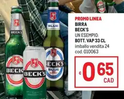 Metro Birra Beck's offerta