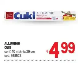 Metro Alluminio Cuki offerta