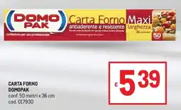 Metro Carta Forno Domo Pak offerta