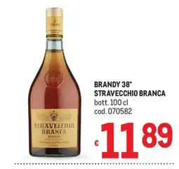 Metro Brandy Stravecchio Branca offerta