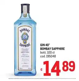 Metro Gin Bombay Sapphire offerta