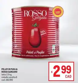 Metro Pelati di Puglia Rosso Gargano offerta