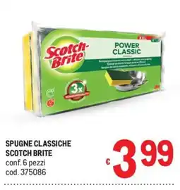 Metro Spugne classiche Scotch Brite offerta
