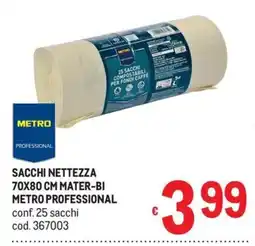 Metro Sacchi nettezza metro professional offerta