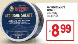 Metro Acciughe salate Rizzoli offerta