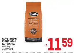 Metro Caffè in grani espresso bar Caffè Motta offerta