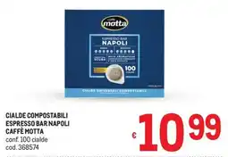 Metro Cialde compostabili Espresso Bar Napoli Caffè Motta offerta