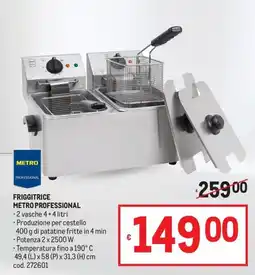 Metro Friggitrice Metro Professional offerta