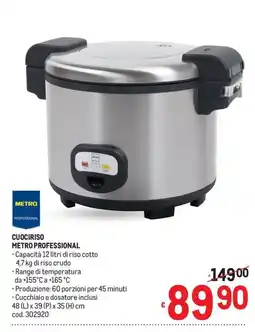 Metro Cuociriso Metro Professional offerta