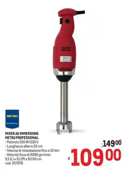 Metro Mixer ad immersione Metro Professional offerta
