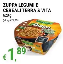 Tre Valli Supermercato Zuppa legumi e cereali Terra & Vita offerta