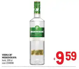 Metro Vodka Moskovskaya offerta