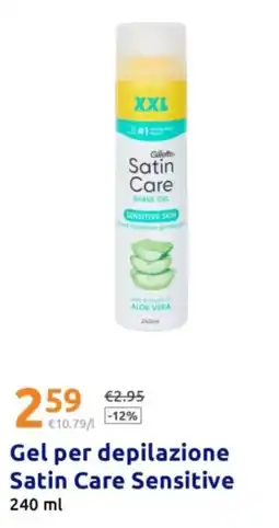 Action Gel per depilazione Satin Care Sensitive offerta