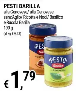 Tre Valli Supermercato Pesto Barilla alla Genovese offerta