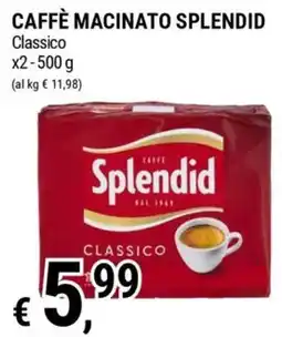 Tre Valli Supermercato Caffè macinato Splendid Classico offerta