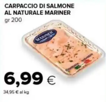 Carpaccio di salmone al naturale mariner