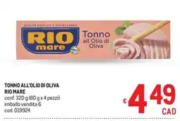 Metro Tonno all'olio di oliva Rio Mare offerta