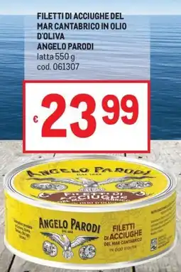 Metro Filetti di acciughe del mar cantabrico Angelo Parodi offerta