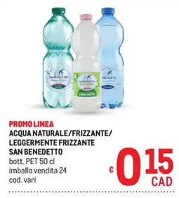 Metro Acqua naturale/frizzante/leggermente frizzante San Benedetto offerta