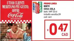 Metro Bibite Coca-Cola offerta
