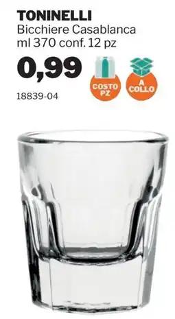 GrosMarket Bicchiere Casablanca Toninelli offerta