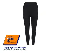 Action Leggings con stampa offerta