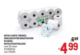 Rotoli carta termica Rotolificio Pugliese