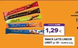 Tigre Snack latte Lindor offerta