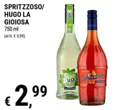 Tre Valli Supermercato Spritzzoso Hugo La Gioiosa offerta