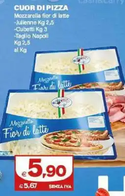 Boningros Cash and Carry Cuor di Pizza Mozzarelle Fior di latte offerta
