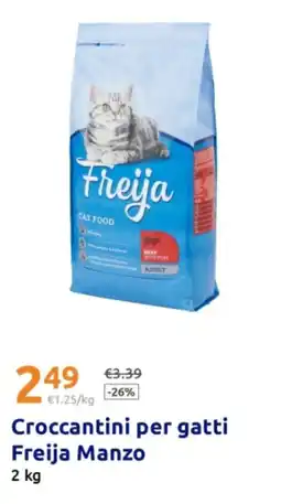 Action Croccantini per gatti Freija Manzo offerta