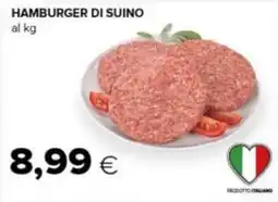 Tigre Hamburger di suino offerta