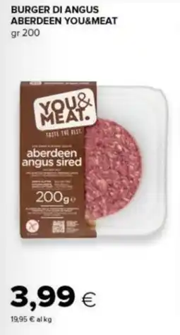Tigre Burger di angus aberdeen you&meat offerta