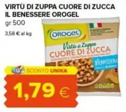 Tigre Virtù di zuppa cuore di zucca Orogel offerta
