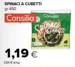 Tigre Spinaci a cubetti Consilia offerta