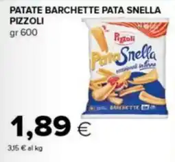 Tigre Patate barchette Pata Snella Pizzoli offerta