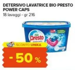 Tigre Detersivo lavatrice bio presto power caps offerta